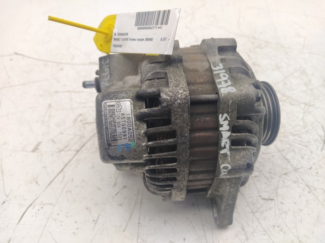 Alternador para smart fortwo coupe fortwo coupe (62kw) 132910 1800A052