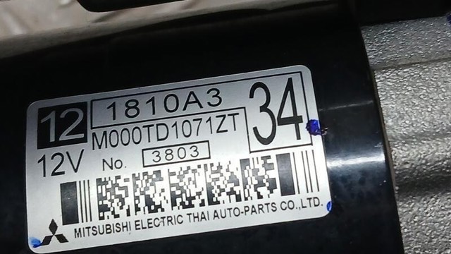 Motor de arranco Mitsubishi Space Star A0