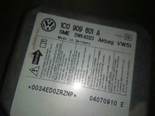 1C0909601A Модуль-процессор управления подушкой безопасности (ЭБУ AIRBAG) купить Львов