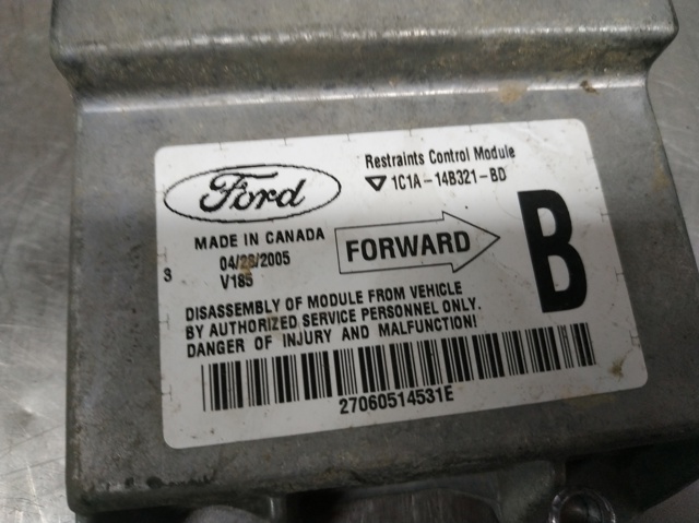 1C1A14B321BD FORD Модуль-процессор управления подушкой безопасности (ЭБУ AIRBAG) купить в Кривой Рог