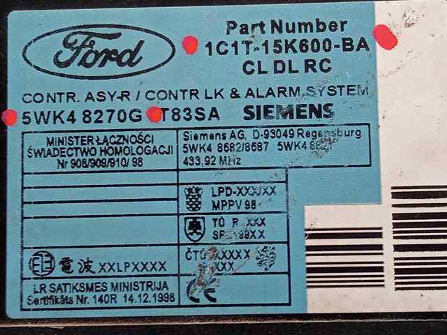FORD 1C1T15K600BA в наличии Ровно
