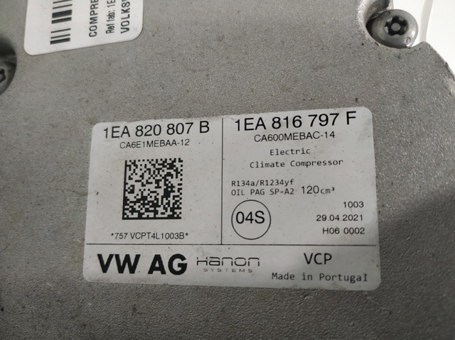 1EA820807B Компрессор кондиционера купить Одесса
