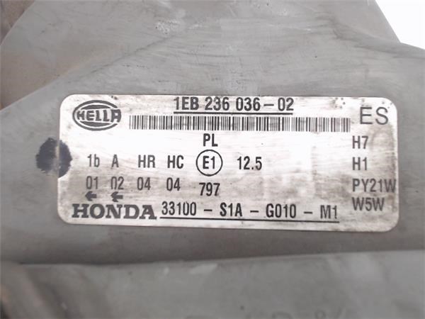 HONDA 1EB23603602 Фара правая в наличии Ужгород