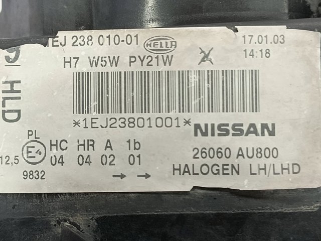 1EJ23801001 NISSAN Левая фара купить в Тернополь