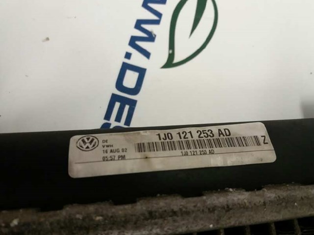 Radiador de água para Volkswagen Bora 1.9 TDI ASV 1J0121253AD