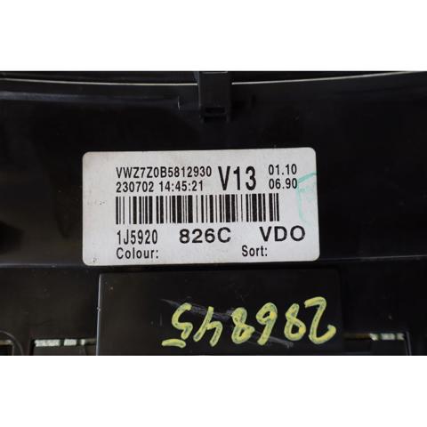 VAG 1J0920826C Приборная доска (щиток приборов) в наличии Кривой Рог