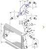 Mangueira (cano derivado) direita de intercooler 1K0145762P VAG