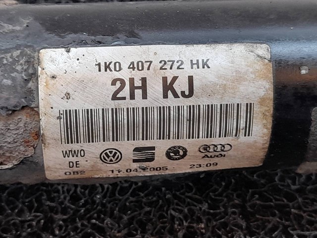 Transmissão dianteira direita para Volkswagen Golf V (1K1) (2003-2009) 1.9 TDI 1K0407272HK