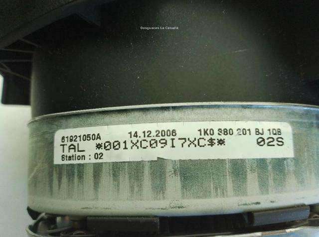 VAG 1K0880201CA1QB Подушка безопасности (AIRBAG) водительская в наличии Хмельницкий