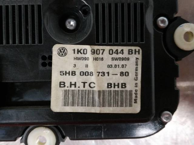 Unidade de controlo dos modos de aquecimento/condicionamento Volkswagen Golf 5 1K1