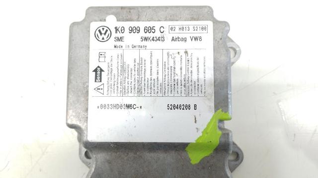 1K0909605C VAG Модуль-процессор управления подушкой безопасности (ЭБУ AIRBAG) купить в Запорожье