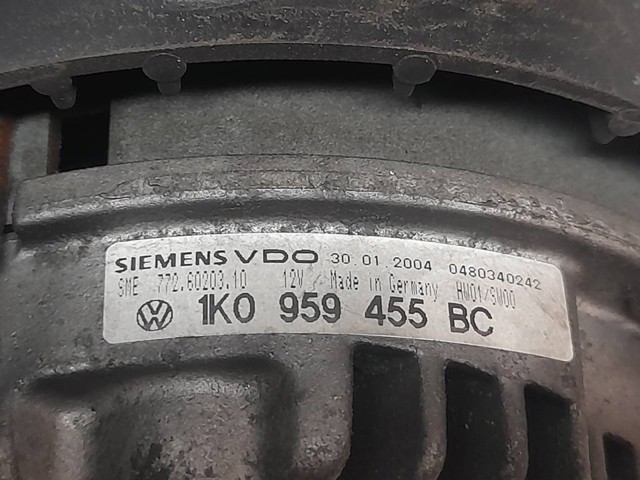 1K0959455BC VAG Электровентилятор охлаждения в сборе (мотор+крыльчатка) левый купить в Сумы