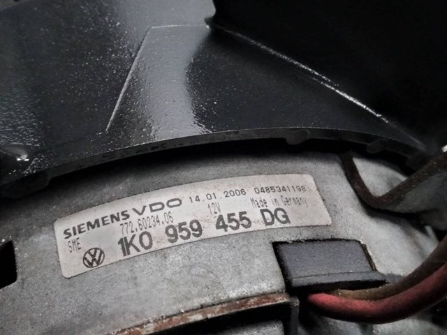 Ventilador elétrico para assento leon 1.9 tdi bkc 1K0959455DG