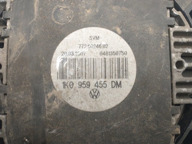 1K0959455DM VAG Электровентилятор охлаждения в сборе (мотор+крыльчатка) левый купить в Кривой Рог