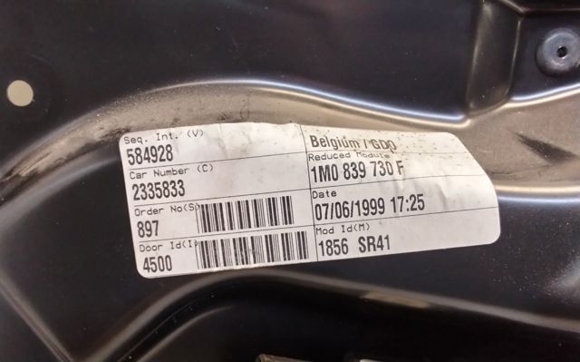 1M0839730F VAG Механизм стеклоподъемника двери задней правой купить в Николаев