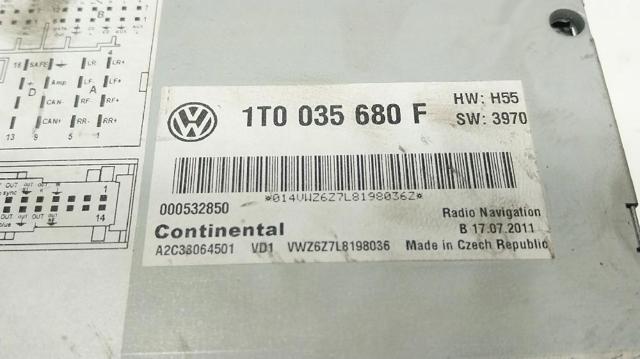 VAG 1T0035680FX Дисплей многофункциональный в наличии Винница