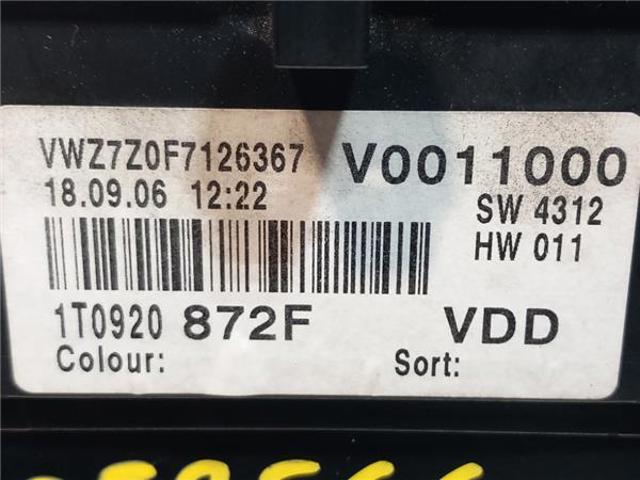 1T0920872F VAG Панель приборов купить в Ровно