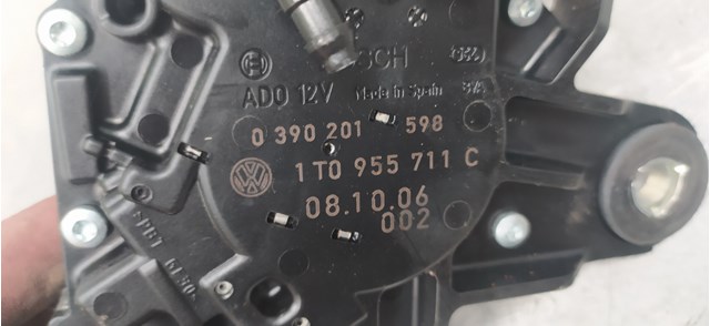 Motor traseiro limpo para Volkswagen Touran (5T1) 1.0 TSI DKRB 1T0955711C