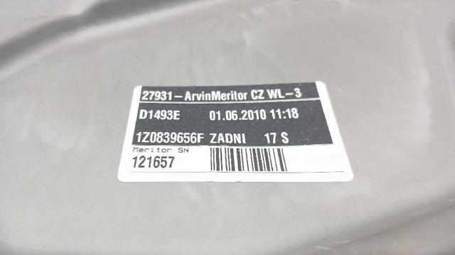 1Z0839462A VAG Механизм стеклоподъемника двери задней правой купить в Запорожье
