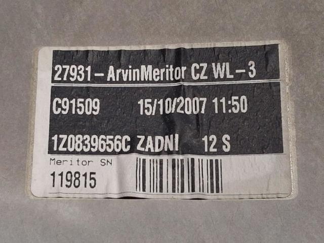 1Z0839462A Механизм стеклоподъемника двери задней правой купить Черновцы