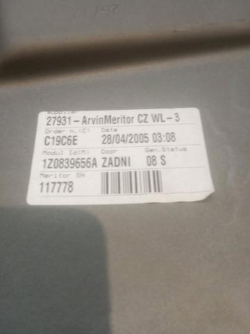 1Z0839656A VAG Механизм стеклоподъемника двери задней правой купить в Ровно