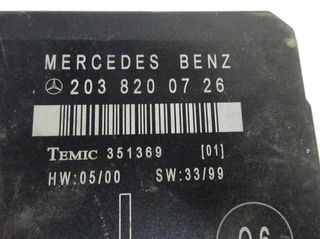 MERCEDES 2038200726 Блок комфорта задней двери в наличии Ровно