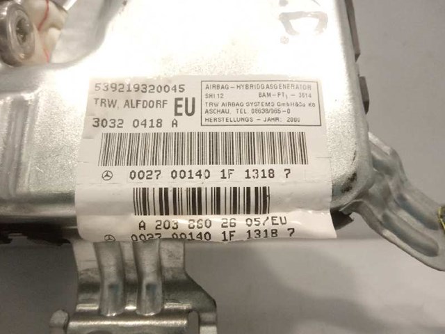 2038602605 MERCEDES Подушка безопасности (AIRBAG) двери передней правой купить в Ирпень