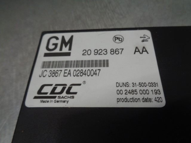 OPEL 20923867 в наличии Ровно