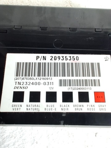 Unidade de conforto Chevrolet Captiva 1 C100