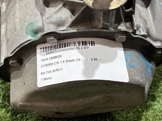 Caixa de Mudança montada (caixa mecânica de velocidades) Citroen C15 VD