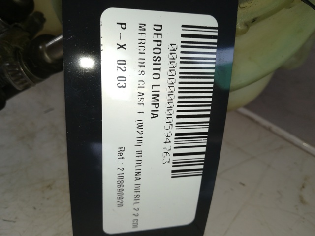 Tanque de fluido para lavador de vidro Mercedes E S210