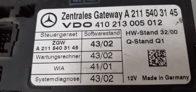 MERCEDES 2115403145 Блок управления центральным замком в наличии Днепр