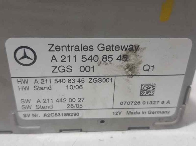 2115408545 MERCEDES Блок управления освещением купить в Запорожье