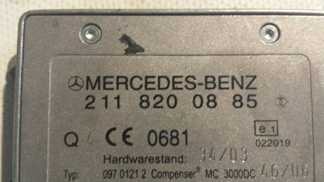 Modulo electronico para mercedes-benz clase e e 320 cdi (211.026) 648961 2118200885