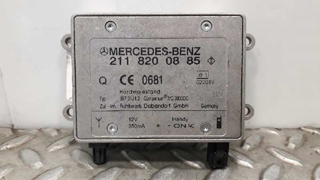 Antena para Mercedes-Benz CLK 200 Kompressor (209.341) M271955 2118200885