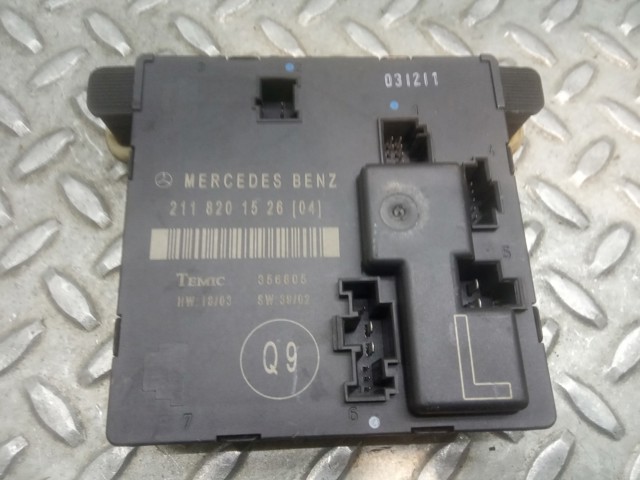 Unidade de controle de travamento para Mercedes e class (w211) estate 270 t cdi (211.216) om647961 2118201526