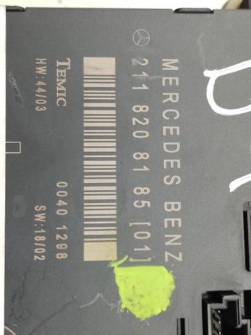 MERCEDES 2118208185 Блок комфорта в наличии Ровно