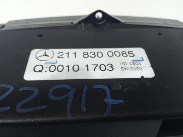 MERCEDES 2118300085 Блок управления режимами отопления/кондиционирования в наличии Тернополь