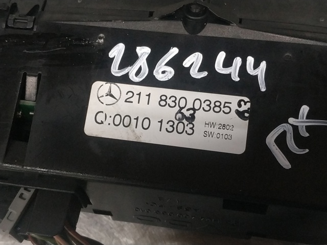 Unidade de controlo dos modos de aquecimento/condicionamento Mercedes E W211