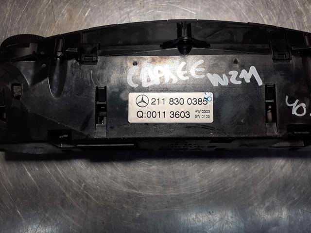 Unidade de controlo dos modos de aquecimento/condicionamento Mercedes E W211
