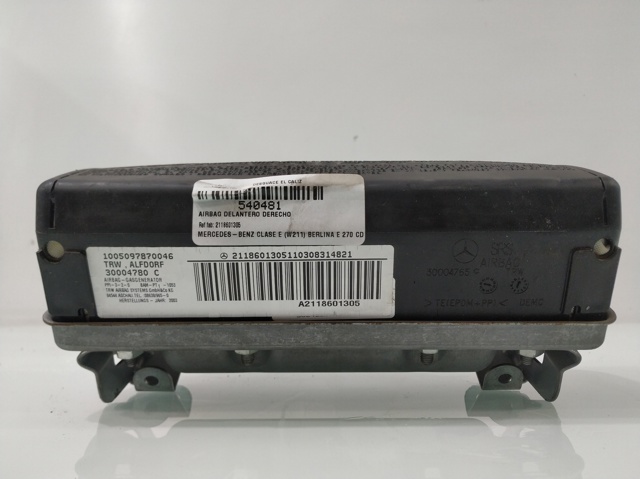 2118601305 MERCEDES Подушка безопасности (AIRBAG) пассажирская купить в Черновцы