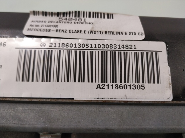 2118601305 MERCEDES Подушка безопасности пассажира купить в Черновцы