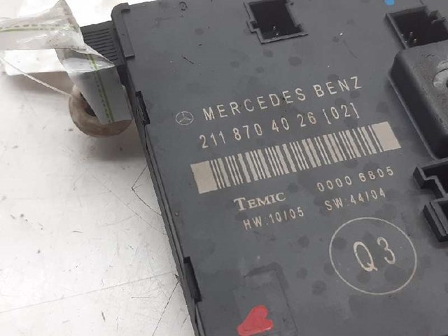 2118704026 MERCEDES Блок комфорта задней двери купить в Украина