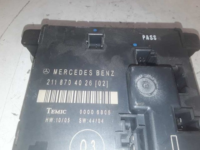 2118704026 MERCEDES Блок комфорта задней двери купить в Черновцы