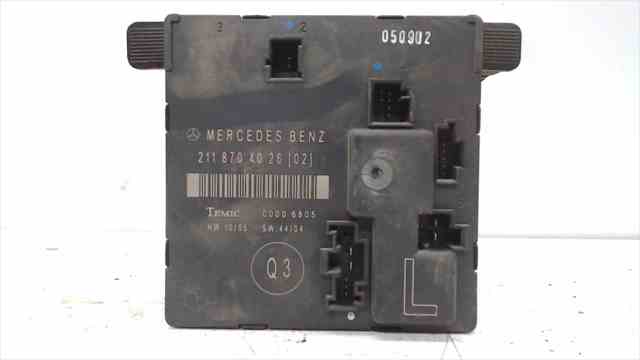 Unidade de controle de travamento para Mercedes-Benz Classe E (BM 211) Sedan E 320 CDI (211.026) OM648961 2118704026