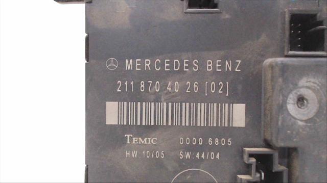 MERCEDES 2118704026 Блок комфорта задней двери в наличии Чернигов