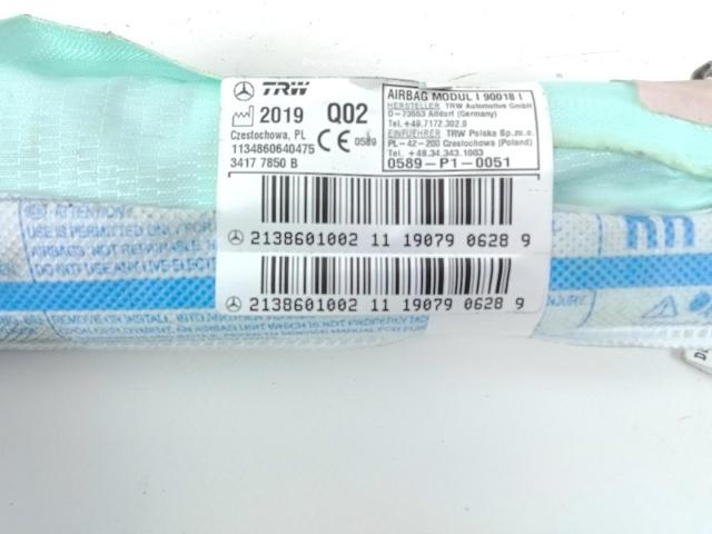 2138601002 MERCEDES Подушка безопасности (AIRBAG) шторка боковая правая купить в Украина