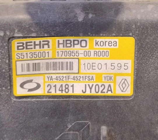 RENAULT 21400JY01A Радиатор охлаждения двигателя в наличии Ровно