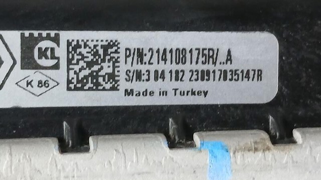 RENAULT 214108175R Радиатор охлаждения двигателя в наличии Днепр