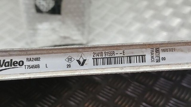 214109155R RENAULT Радиатор охлаждения двигателя дополнительный купить в Одесса